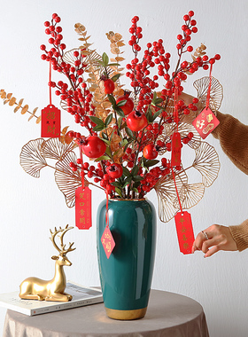 高档发财果摆件客厅玄关乔迁之喜搬家新居礼N品新店开业新年装饰