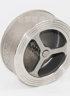 H71W不锈钢304对夹式止回阀单向阀阀门DN25 40 50 65 80 100 150