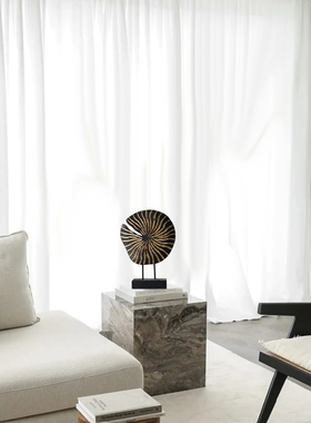 现代新中式侘寂i风陶瓷花瓶女人和马雕塑木头摆件酒店样板间装饰