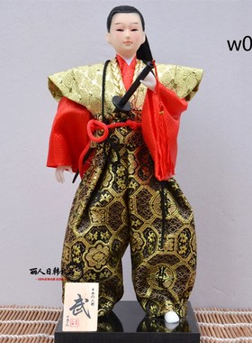人偶娃娃武士人形公仔日式家居装饰娃娃Q节日礼物酒店用品