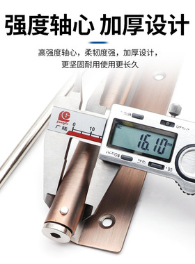 不锈钢闭门器家用静音可调弹簧简易闭合器轻型自动关门神器黑色