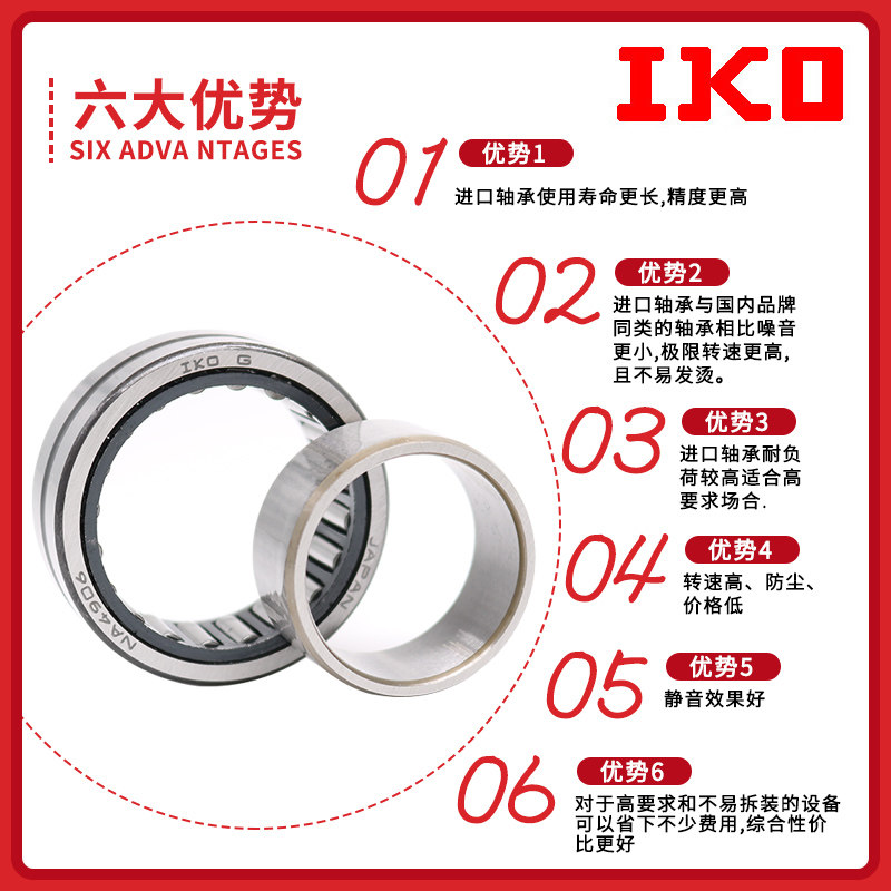 IKO日本进口滚针轴承NA4904 RNA4904 老型号4544904 精密高速,淘宝优惠券,粉丝福利购,淘宝优惠卷