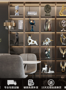 轻奢高档装饰摆件创意家居客厅电视酒柜玄关书架书房办Z公室工艺