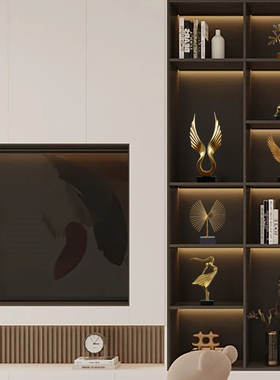 轻奢奶油风装饰摆件家居饰品w客厅酒柜公司办公室书房橱柜摆设礼