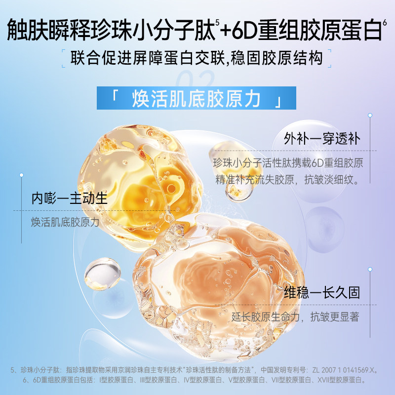 京润珍珠重组胶原蛋白御龄洁颜乳氨基酸洗面奶清洁卸妆水润保湿