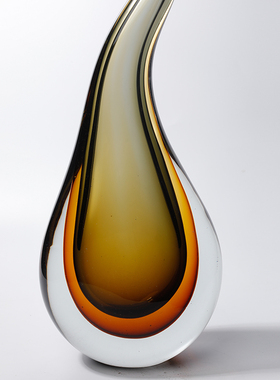 简约琉璃抽象艺术工艺品创意水A滴摆件北欧轻奢客厅家居装饰品