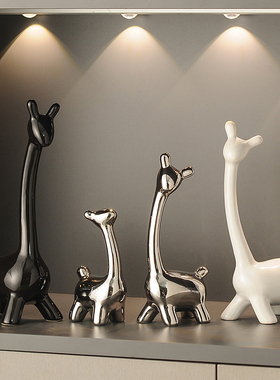 鹿摆件电视柜装饰k酒柜客厅轻奢高档玄关餐柜桌面高级感家居饰品