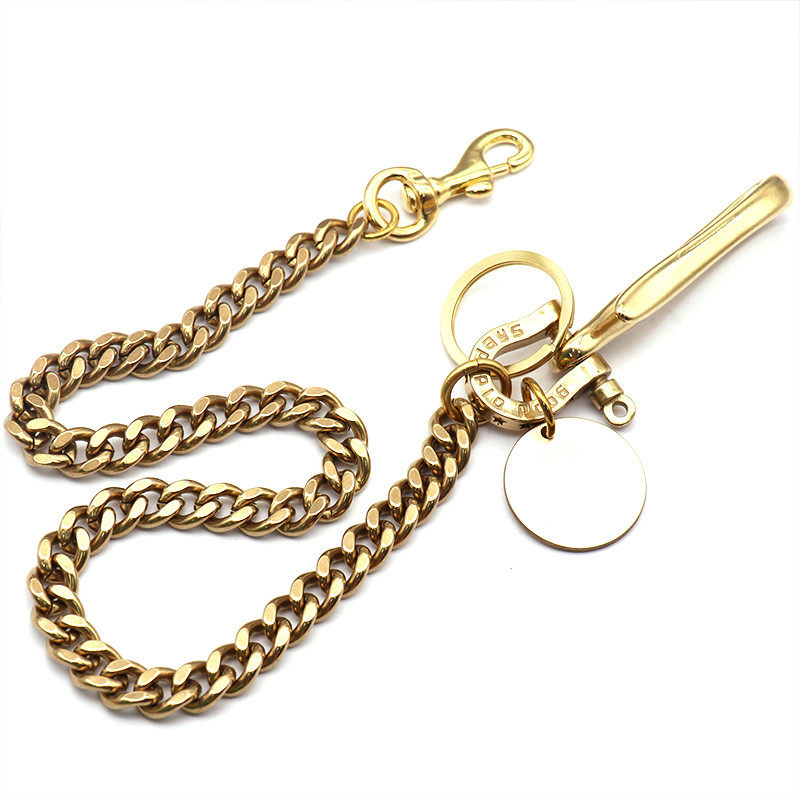 纯黄铜裤链财布链腰链钱包链机车牛仔裤配件街舞裤链挂链哈雷养牛,淘宝优惠券,粉丝福利购,淘宝优惠卷