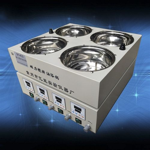 DF-4CD四孔磁力搅拌油浴锅 四孔油浴磁力搅拌器 数显恒温磁力搅拌 - 图0