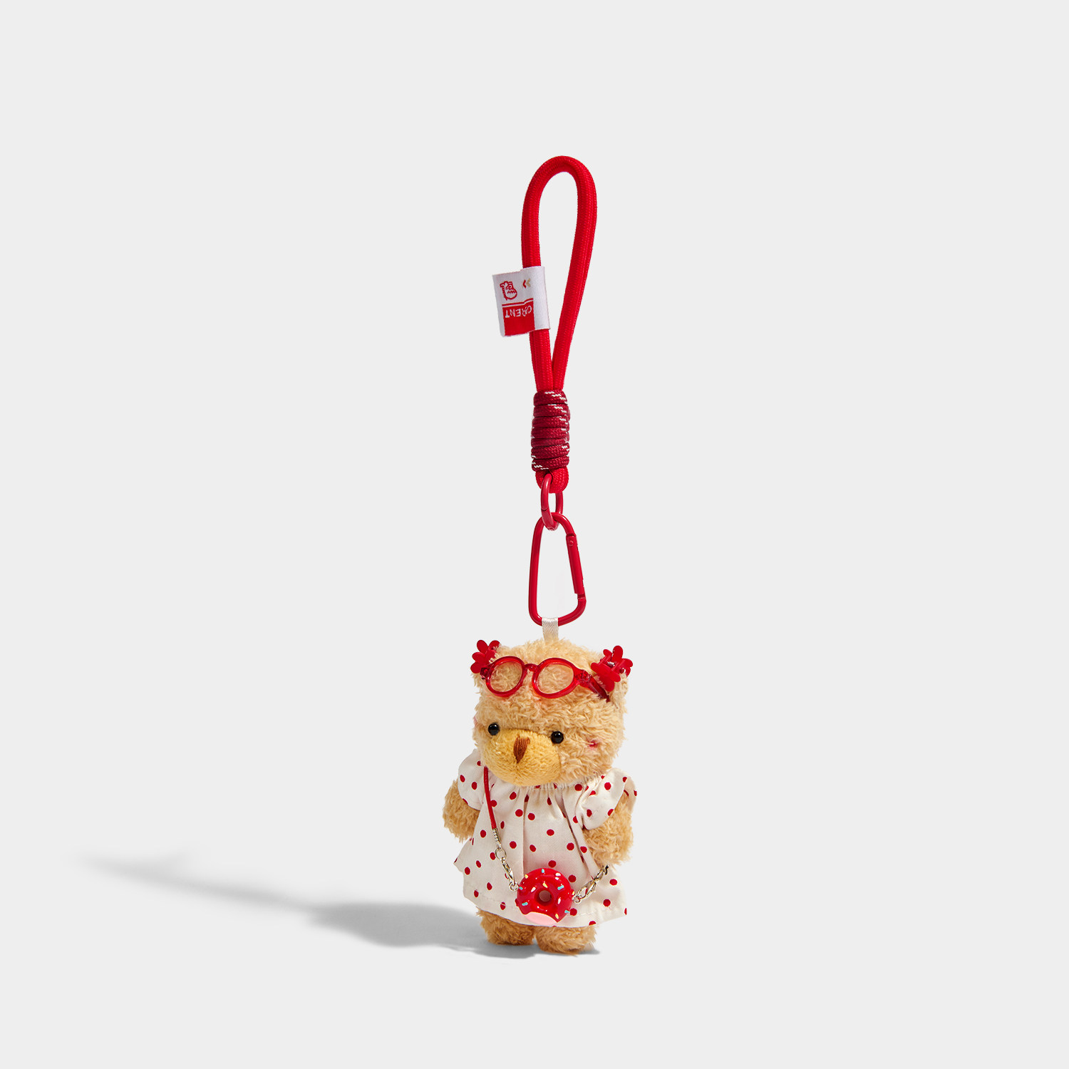 XIAOSIXI原创设计眼镜小棕熊包挂件少女心挂饰情侣钥匙扣圣诞礼物,淘宝优惠券,粉丝福利购,淘宝优惠卷