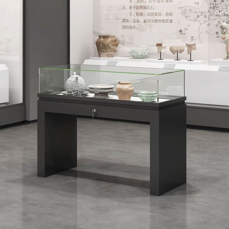 Paint hydraulic glass display cabinet museum booth cultural relics antique calligraphy and painting display cabinet corporate exhibition hall display cabinet