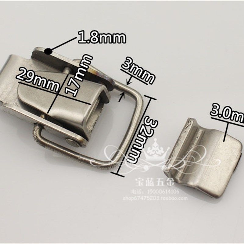 304不锈钢箱扣 焊接箱扣 不锈钢锁扣 鸭嘴扣 柜门设备箱包搭扣,淘宝优惠券,粉丝福利购,淘宝优惠卷