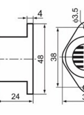 中厦电子音乐蜂鸣器报警嘀滴长短声防盗分贝ZMQ-2724 220v12v24v