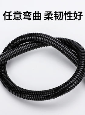 PA尼龙波纹管塑料套管电线护套PP阻燃PE加厚波纹管护线穿线软管