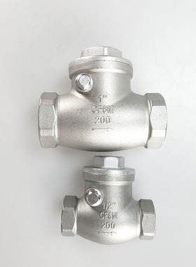 201 304不锈钢卧式止回阀丝扣内螺纹逆止阀H14W-16P 4分6分1寸2寸