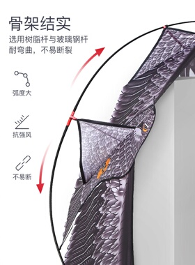 潍坊老鹰风筝大人专用网红风筝儿童微风易飞大型高档成人中国风^