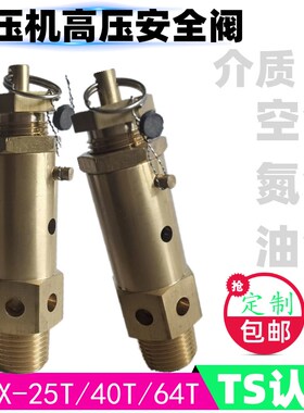 空压机A28X-25T/40T/64T中高压弹簧式船用螺杆全铜加厚自动泄压阀