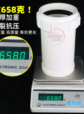 PVC110 排水管加长伸缩节 螺纹快接管活接排污 下水管道配件大全