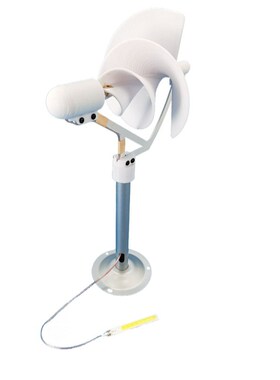 微型螺旋型风力发电机 阿基米玫瑰型模型微风启动 科学实验发电灯
