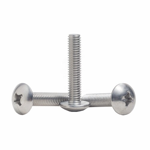 304不锈钢十字大扁头螺丝 蘑菇头十字螺丝 大扁头螺钉M3M4M5M6 - 图3