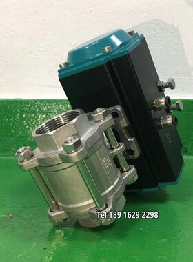 气动丝扣切断阀DN20不锈钢三片式水油蒸汽螺纹丝口开关球阀Q611F