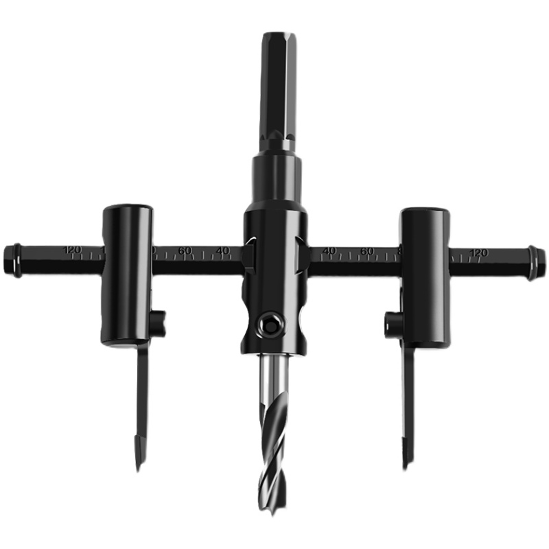 DIY可调飞机型开孔器圆形音响扩孔器木工塑料射灯集成吊顶铝合金 - 图3