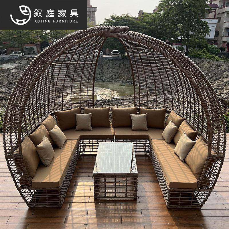 户外宿景区庭院创意大型藤鸟巢家具民室外花园红打编卡拍照22-9-1,淘宝优惠券,粉丝福利购,淘宝优惠卷