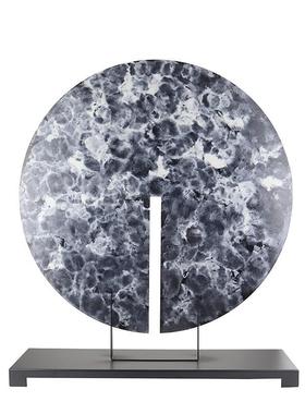 豹新美中式雕塑摆件售楼处艺39品装置样术板房玄关酒店大堂廊走摆