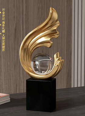 风生水起酒柜装饰品摆件轻奢y高档客厅玄关电视柜办公室工艺品