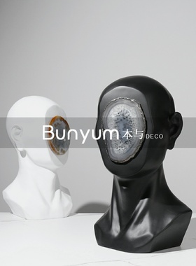 简约家居软装饰品创意艺术人物E摆件酒店玄关售楼处样板房间