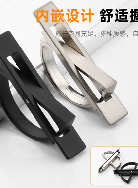 榻榻米圆形拉手隐形嵌入式暗装抽屉柜门内嵌拉环消防门锌合金把手