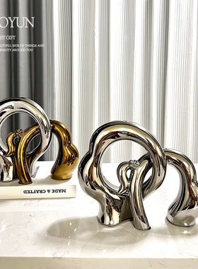 创意办公桌吧台前台开业摆件入户玄D关酒柜卧室柜电视柜艺术装饰