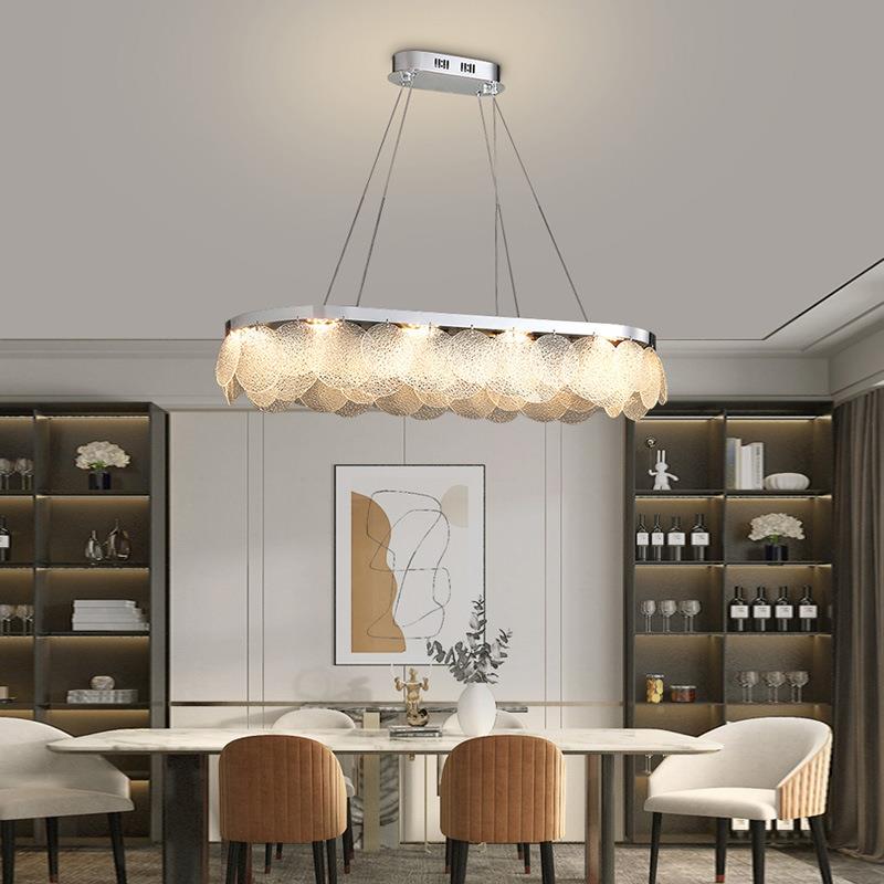 新款简约轻奢玻儿吊D灯客厅大厅高档LE5981吊灯灯饰卧璃室书房童 - 图0