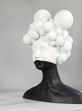 北欧轻奢神d秘人物抽象摆件样板间售楼部客厅大堂雕塑艺术品