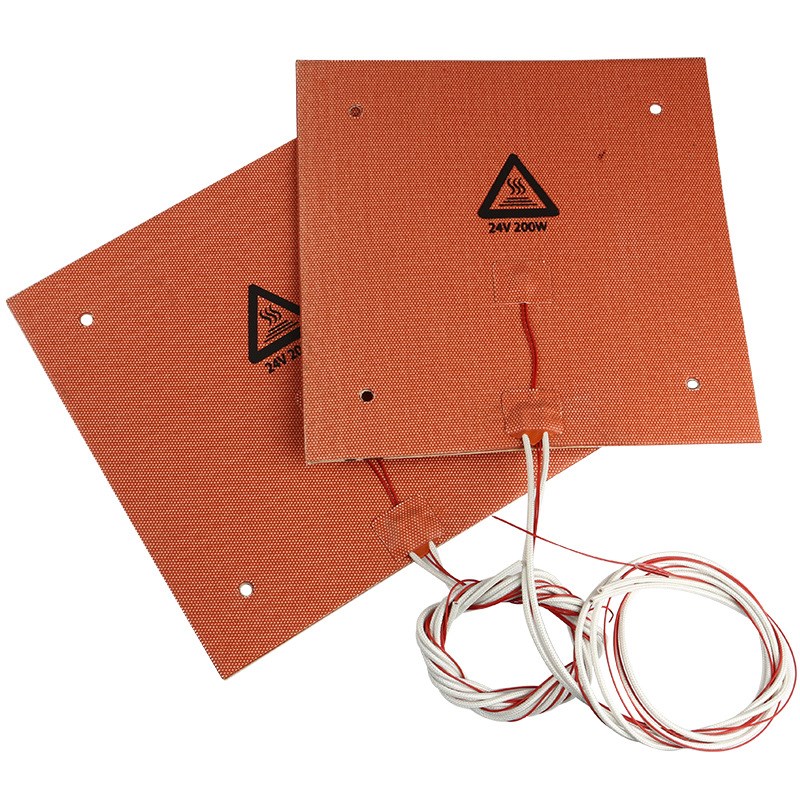 3D打印机配件 Ender-3 235*235mm 24V 200W 热床平台硅胶垫耐温 - 图0