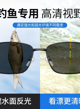 开车驾驶专用偏光镜2024新款男士墨镜变色级感太阳眼镜方形眼睛