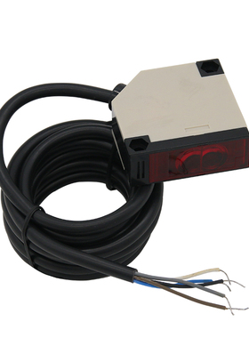 沪工红外感应光电开关传感器 E3JK-R4M1带反光板距离4米 DC12-24V