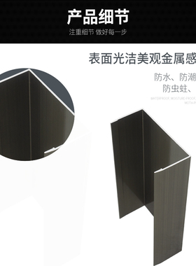 彩钢板净化铝型材50槽铝5025U型槽铝香槟色 马槽净化无尘车间铝材