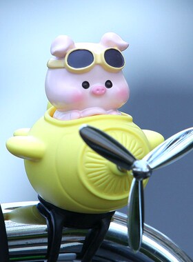 电动车装饰小配件摆挂件儿童自行车摩托装饰公仔公路电瓶平衡风车