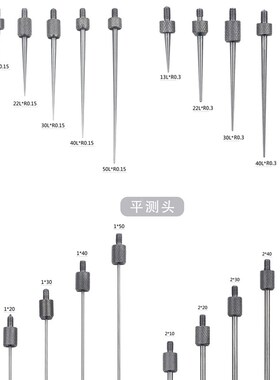 韦度 百分表测头 千分表测针 百分表头千分表头表针尖测头平测头