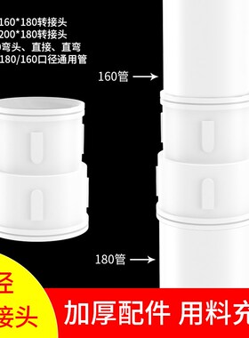 UPVC排水管160 180 200落水管下水管pvc管塑料管直接排烟管管道
