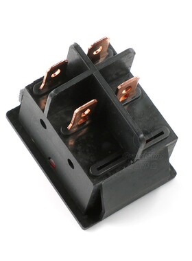 宏图伟业 船型开关KCD2-30A 四脚两档 红灯 25*35 30A250V 紫铜脚