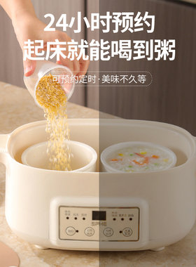 免看管电炖锅宝宝煮粥锅婴儿辅食锅煲汤锅预约电R炖盅隔水炖家用