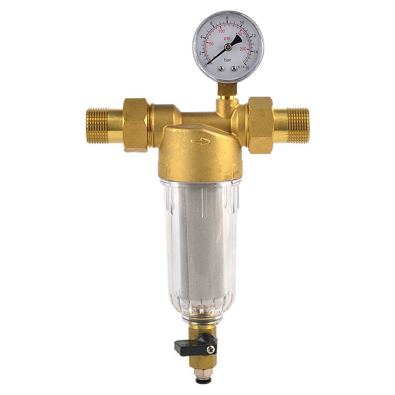 前置过滤器大流量自来水井水龙头净水器家用全屋中央管反冲洗全铜 - 图3