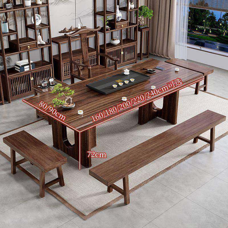 金木大板茶桌椅组合新中式木茶几客厅IPB家用办公室茶实乌原木泡,淘宝优惠券,粉丝福利购,淘宝优惠卷