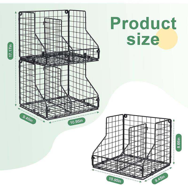 两层堆叠收纳篮厨房带可调节可隔板苏打罐收纳FGSNJ24盒储罐式存,淘宝优惠券,粉丝福利购,淘宝优惠卷