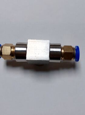 pu管三通快插接头 中间内螺纹G1/4 两边pu管快插接头 内径4-12mm