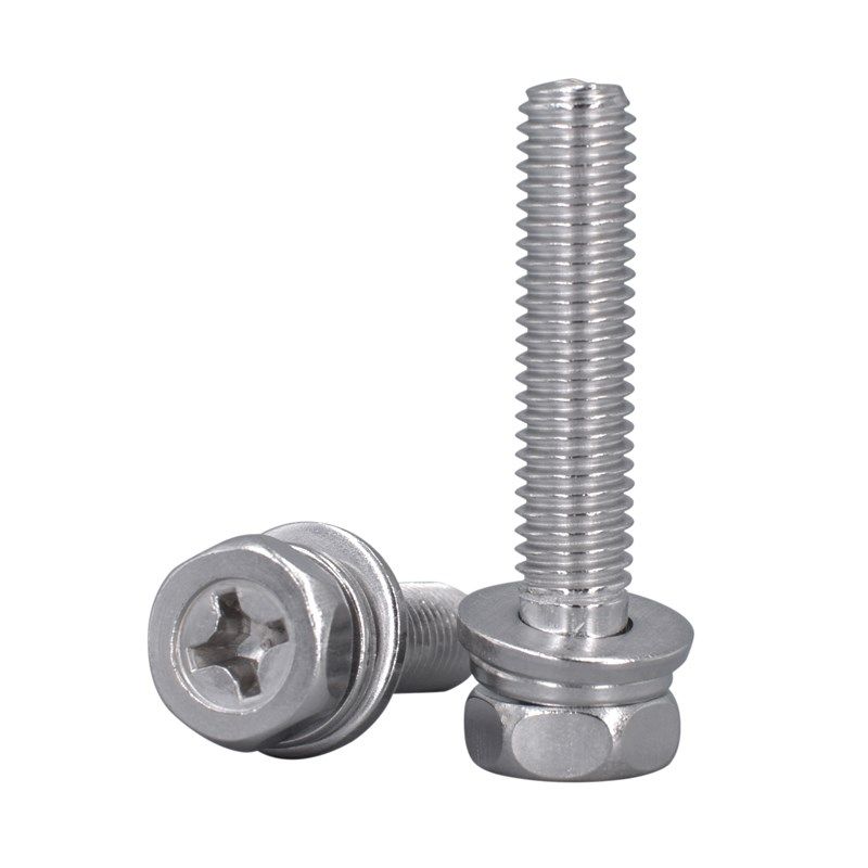 M3M4M5M6M8M10不锈钢304十字外六角螺丝螺栓凹穴十字三组合螺丝钉,淘宝优惠券,粉丝福利购,淘宝优惠卷
