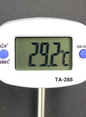 TA288针式食品温度计 厨房食品油温计 奶温计 水温计 电子温度计