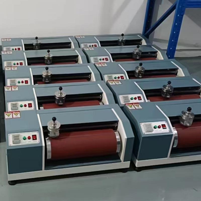 DIN磨耗试验机橡胶轮胎旋转式滚筒耐磨耗测试仪皮革地板磨损设备 - 图2